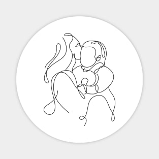 Women Day Line Art Minimal Magnet